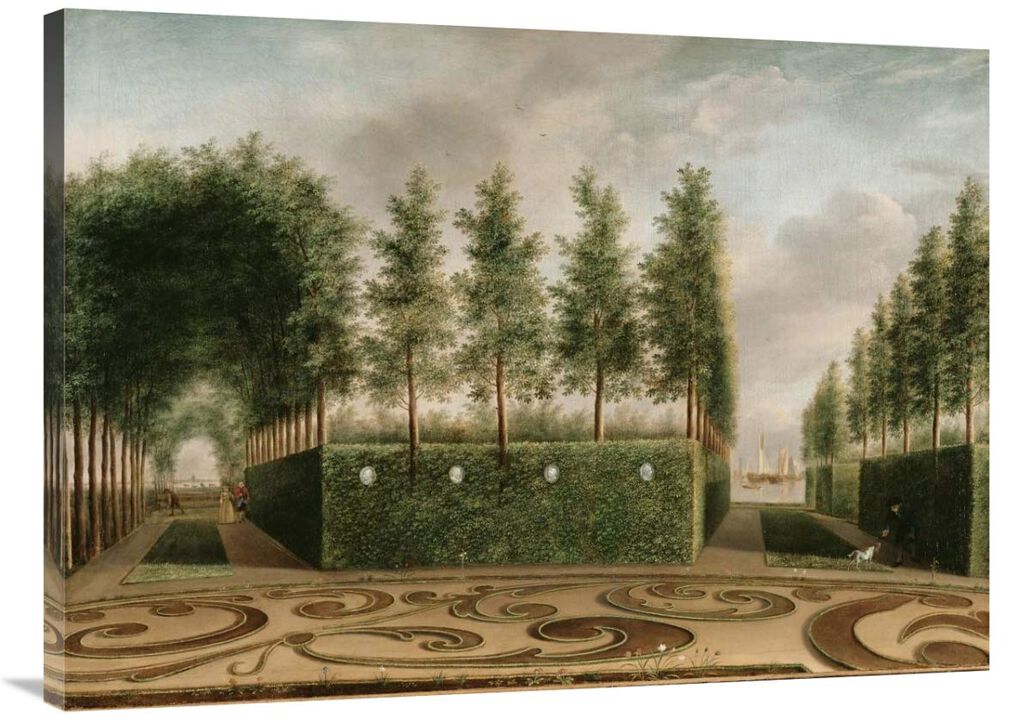 A Formal Garden-Canvas Art-40x30