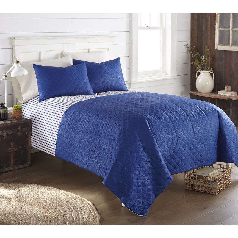 Seersucker 6-in-1 Quilt Set Americana Stripe