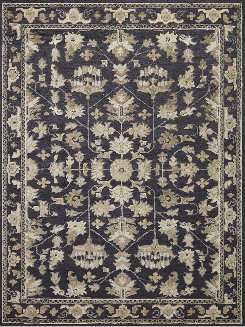 Ingrid ING-03 Navy / Multi 18" x 18" Sample Rug by Magnolia Home By Joanna Gaines