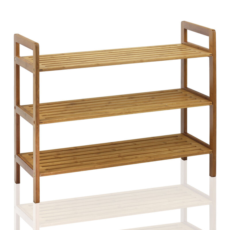 Oceanstar 3-Tier Bamboo Shoe Rack