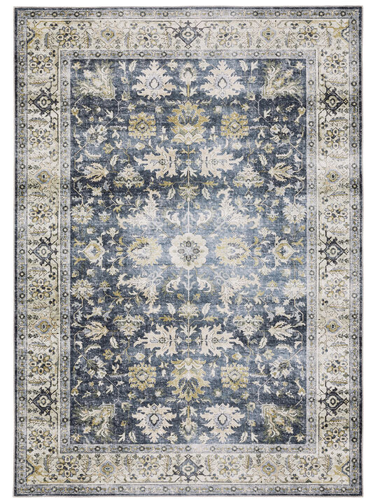 Charleston 5' x 7' Blue Rug