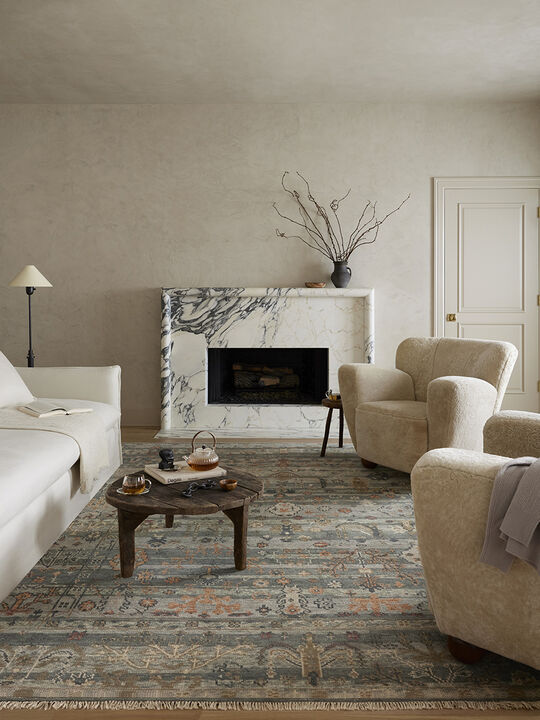 Dominic DOM03 Slate/Multi 5'6" x 8'6" Rug