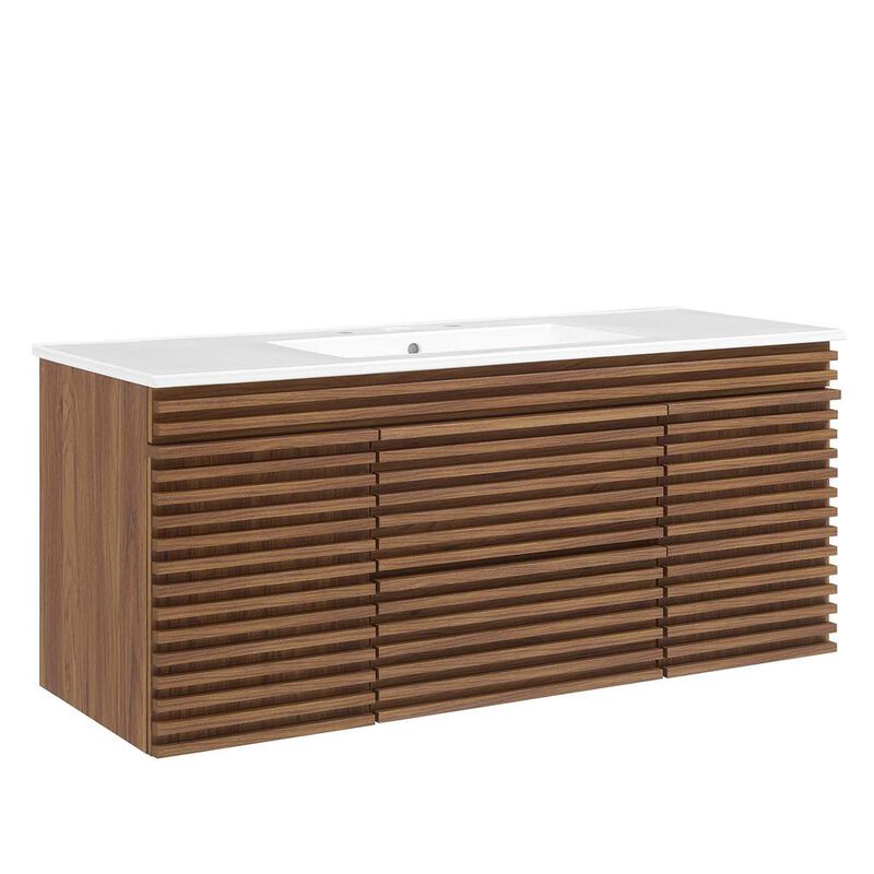 Modway Render 48 Wall-Mount Bathroom Vanity