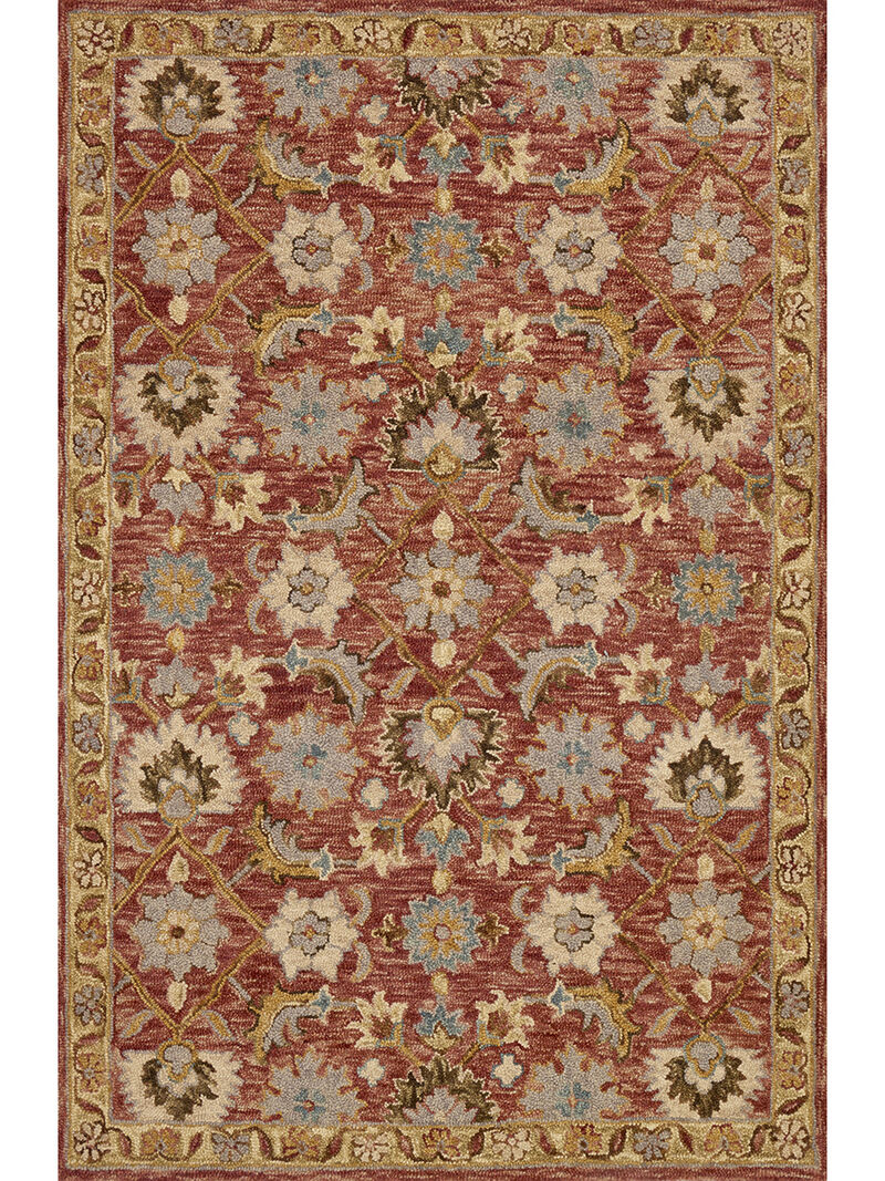 Victoria VK09 Terracotta/Gold 5' x 7'6" Rug
