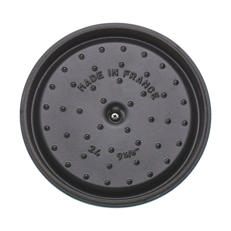 Staub Cast Iron Round Cocotte, Dutch Oven, 4-quart, serves 3-4, Made in France, White