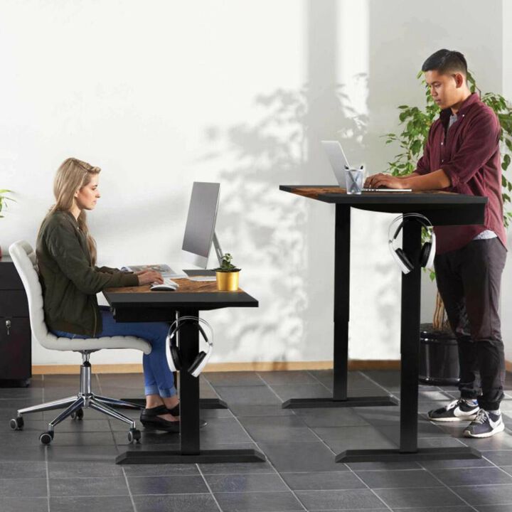 Hivvago 48 Inch Standing Desk with Keyboard Tray