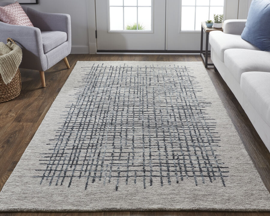 Maddox 8630F Gray/Black/Tan 3'6" x 5'6" Rug