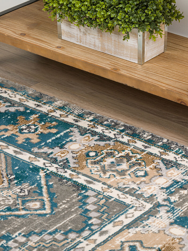 Karma KM22 Charcoal 3'3" x 5'1" Rug