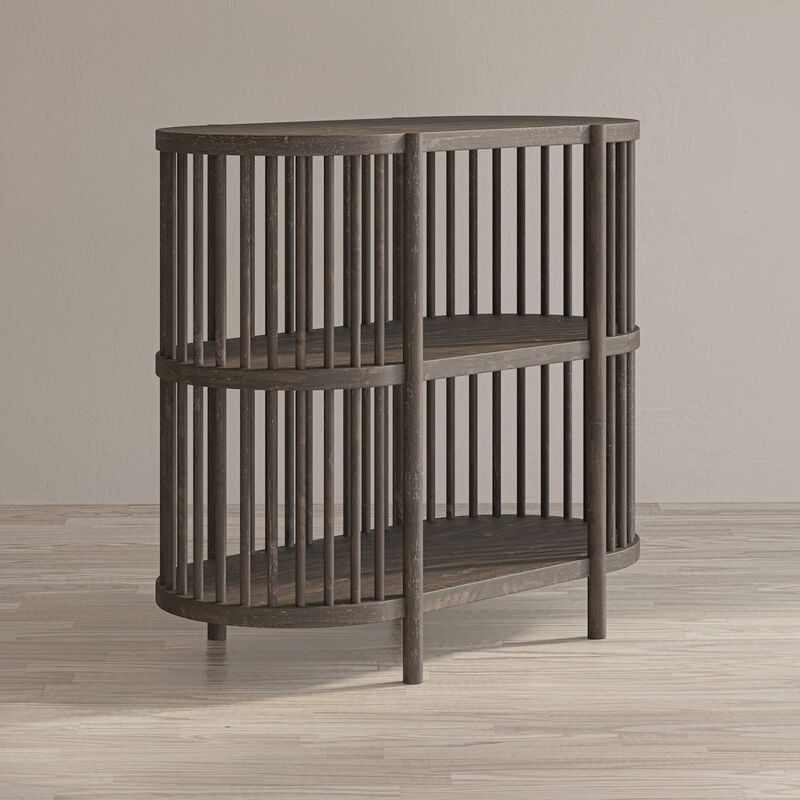 Jofran Rhapsody Mid-Century Modern 36 Open Storage Console Bookcase