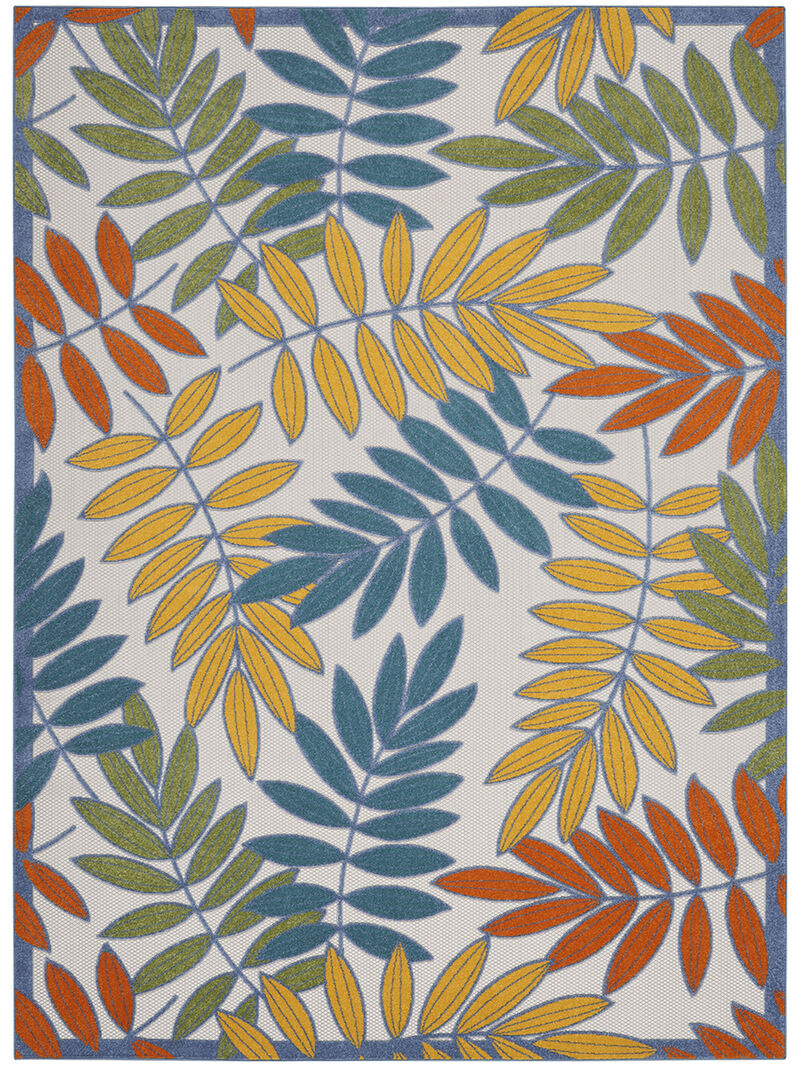 Aloha ALH18 Ivory/Multicolor 9' x 12' Rug