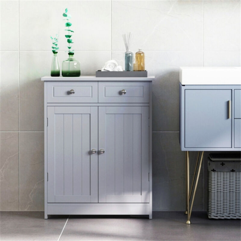 Bathroom Storage Cabinet with Shelves and Doors for Organized Space