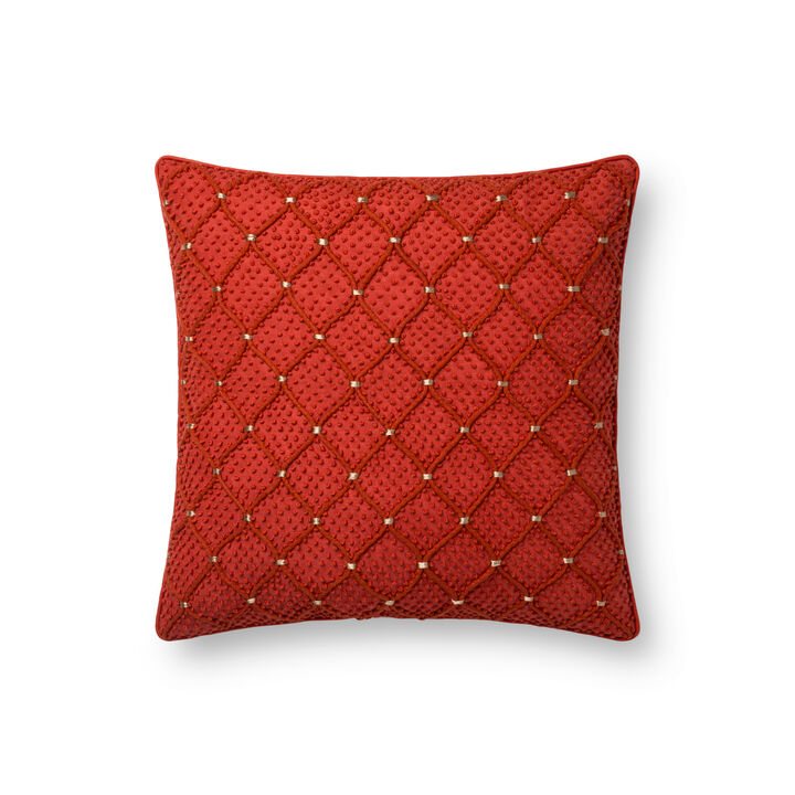 P0675 Rust/Gold 18"x18" Poly Pillow
