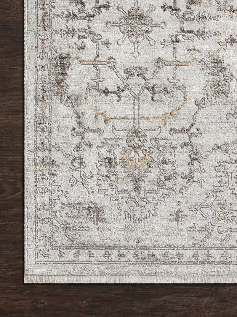 Bonney BNY03 Ivory/Dove 5'3" x 7'6" Rug