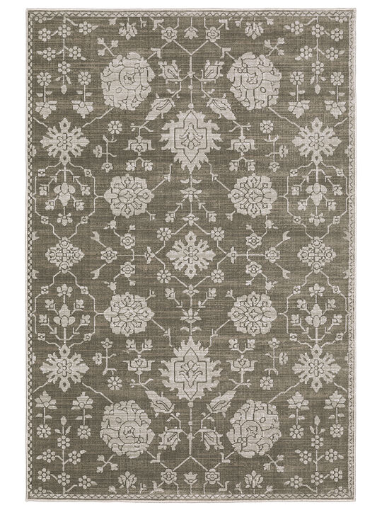 Intrigue 3'10" x 5'5" Grey Rug