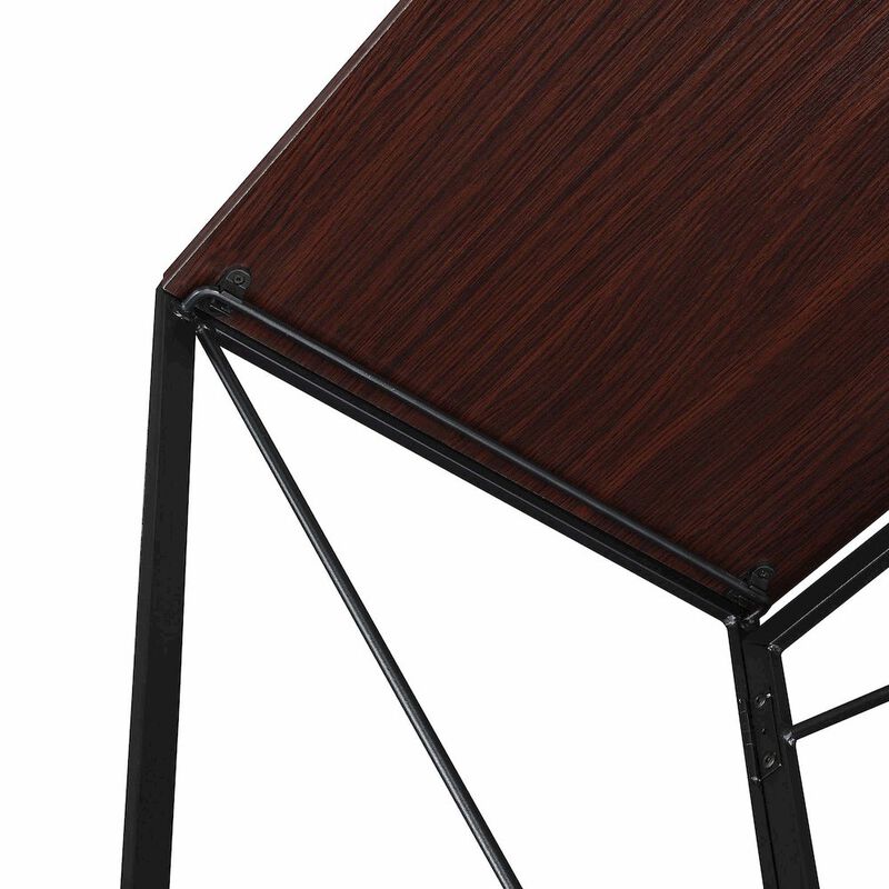Convenience Concepts Xtra Folding Desk with 2 Outlets and 2 USB Ports