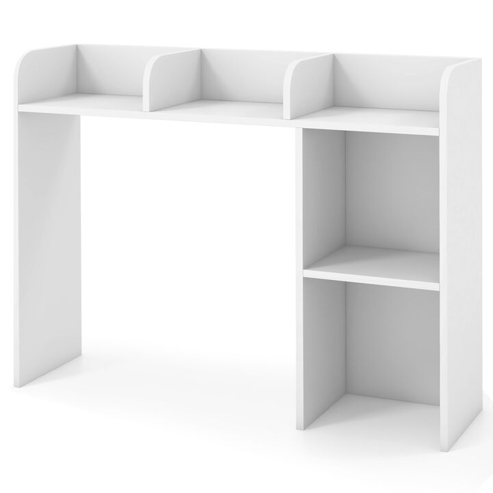 Costway Desk Bookshelf Desktop Storage Organizer Display Shelf Rack Dorm Office White Costway Desk Bookshelf Desktop Storage Organizer Display Shelf Rack Dorm Office White