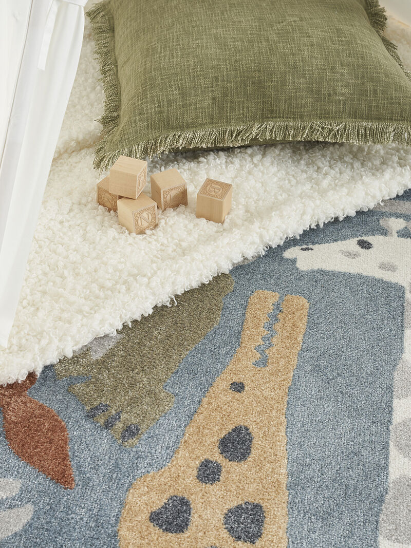 Astra Machine Washable ASW01 Multicolor 4' x 6' Rug