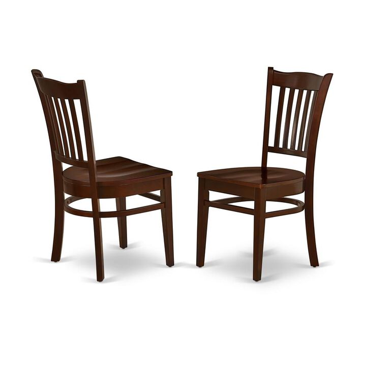 East West Furniture Dining Room Set Mahogany, OXGR5-MAH-W