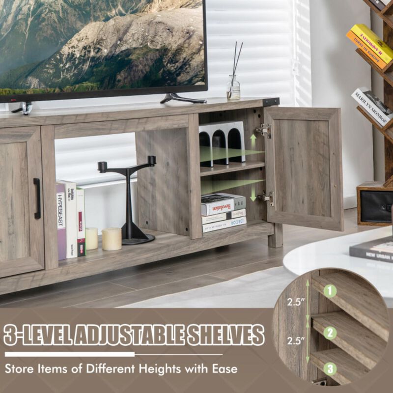 Hivvago Electric Fireplace TV Stand with Storage Cabinets for TVs up to 70 Inch
