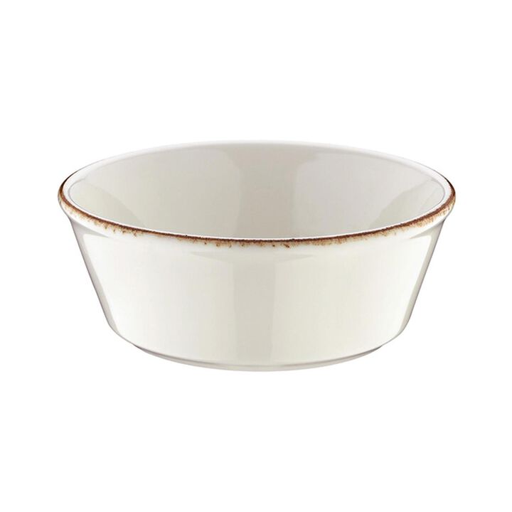 Retro dia.4.75" h:1.75" 10 oz. Round Decorated Porcelain Bowl (Set of 4)