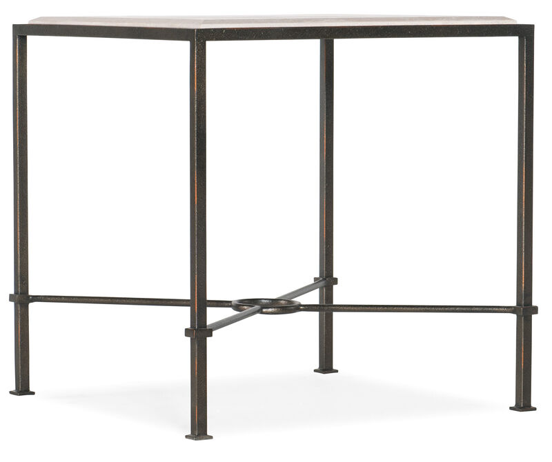 Marble & Metal End Table