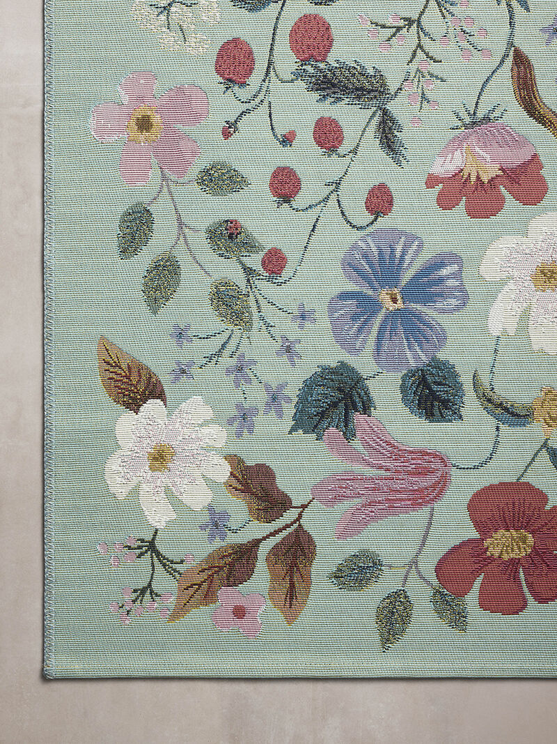 Perennial PRN-02 Mint 5''3" x 7''8" Rug by Rifle Paper Co.