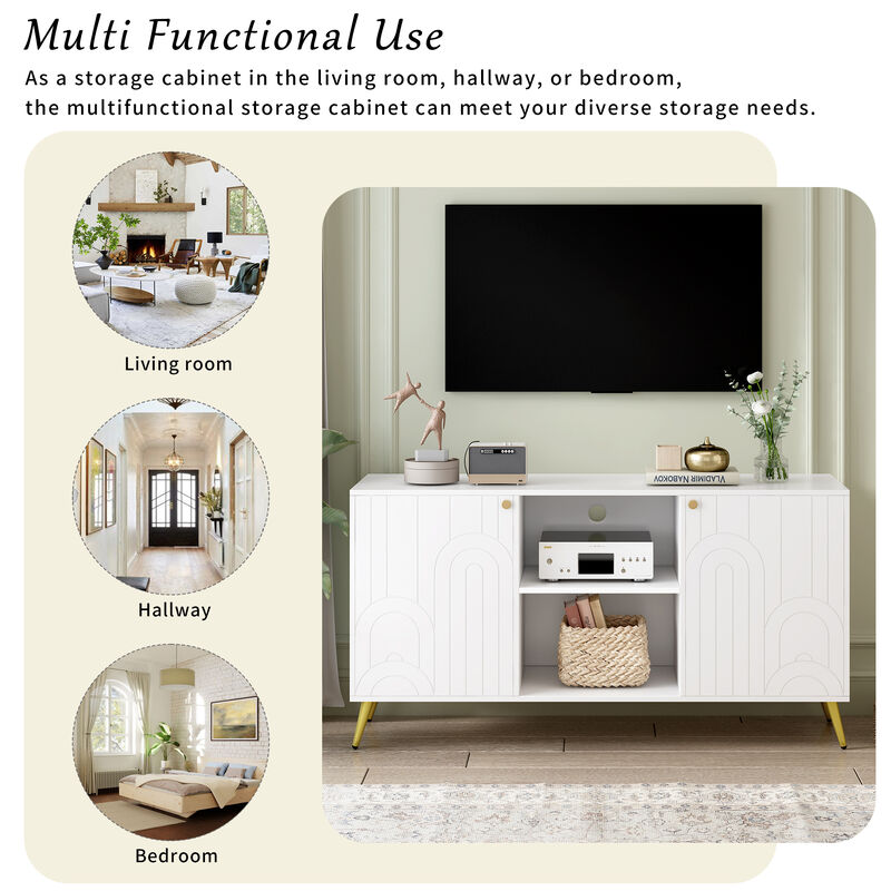 Merax Modern Entertainment Center Media Console TV Stand