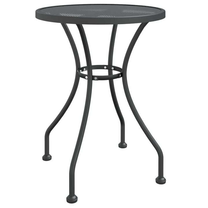 Zofi 5pc Outdoor Breakfast Dining Table and Chairs Set, Foldable, Gray - Benzara