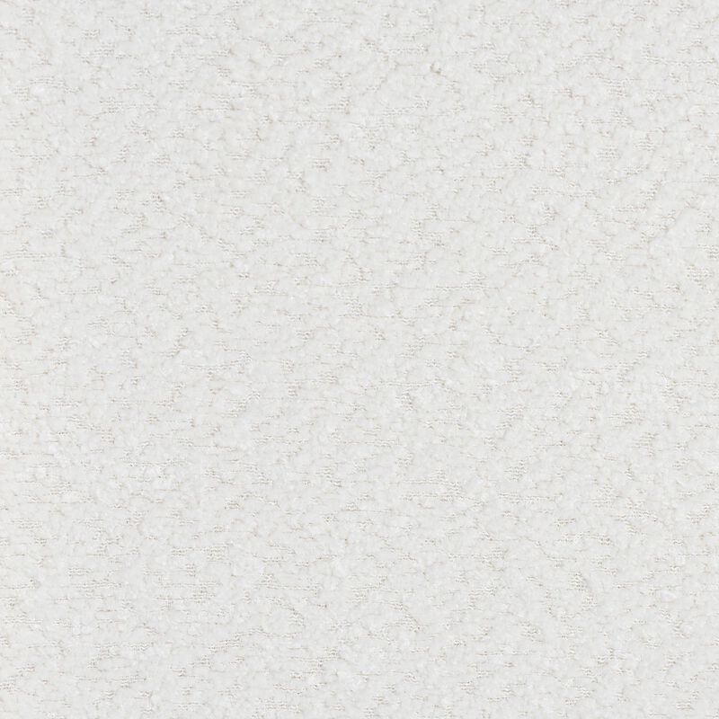 Baxton Studio Laria Modern White Teddy Bear Fabric 2 Drawer Nightstand