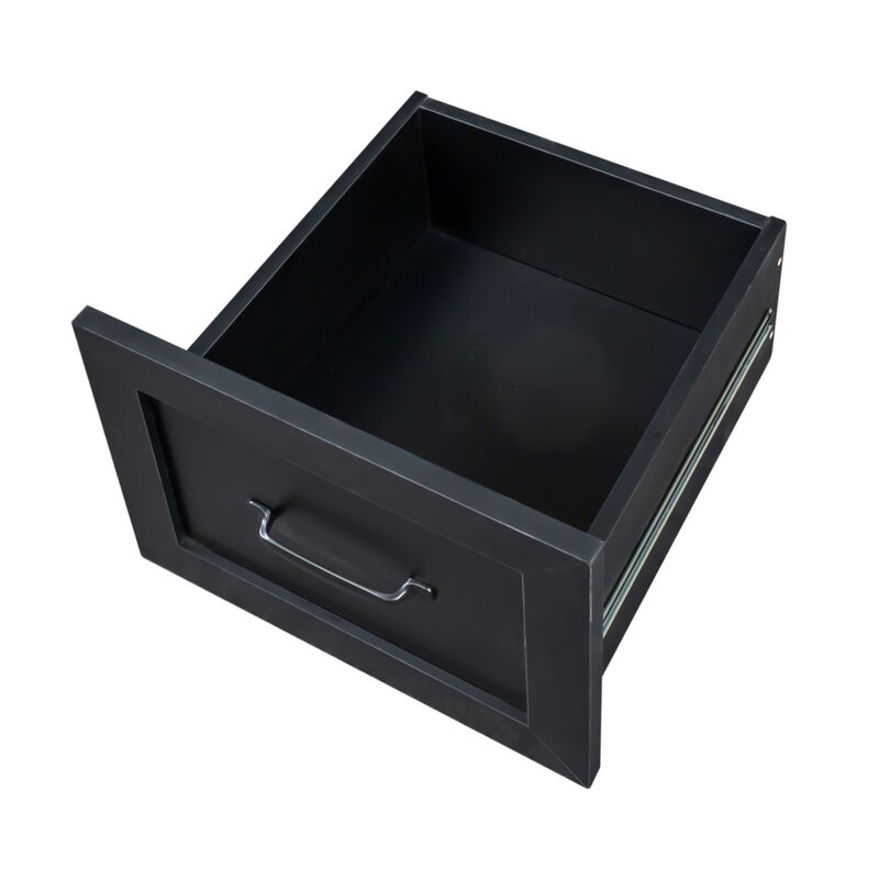 Home Office Computer Desk With Hutch, Antiqued Finish