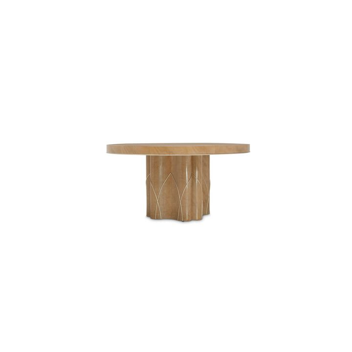 Michael Amini Villa Cherie Round Dining Table - Caramel