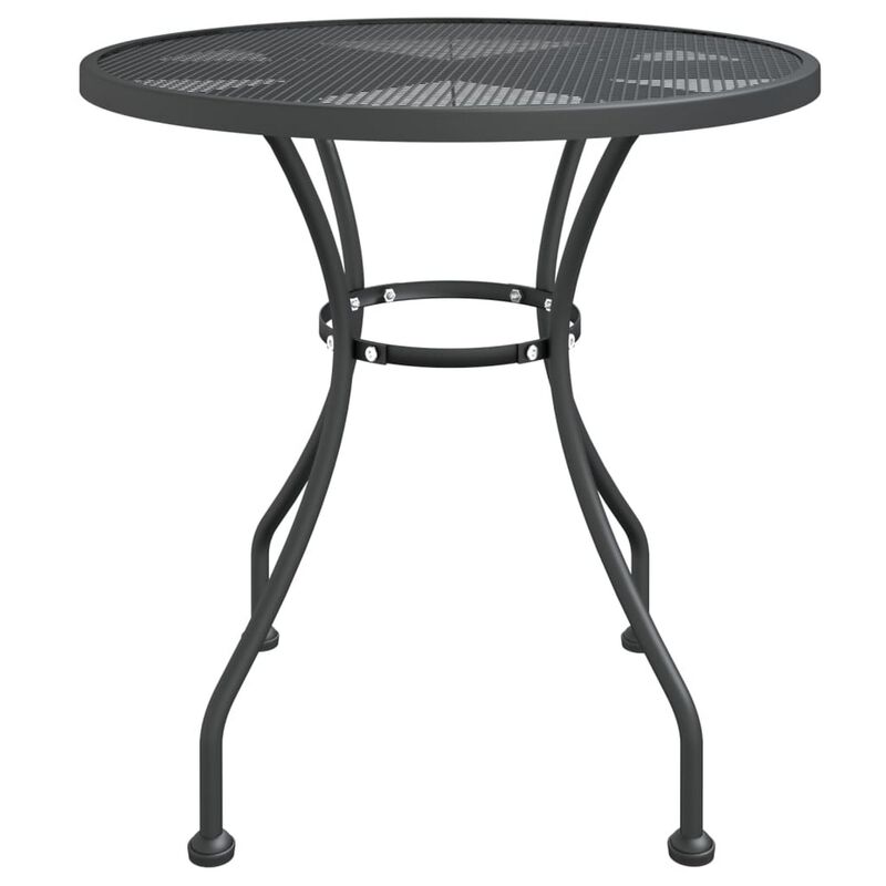 Yoko 5pc Outdoor Breakfast Dining Set, 4 Chairs, 1 Table, Dark Gray - Benzara