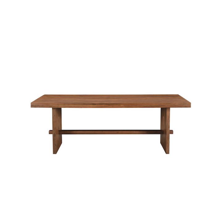 Taran Designs Elyria 86 Solid Wood Trestle Dining Table