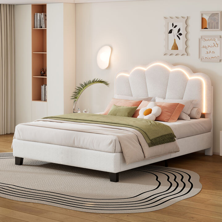 Merax Platform Bed with LED Light