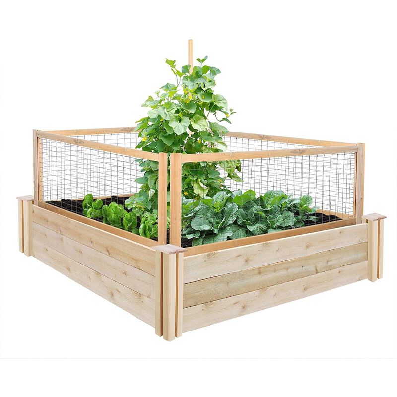 QuikFurn 4 Pack Cedar Garden Trellis Set - 45 x 23.5 inch Each