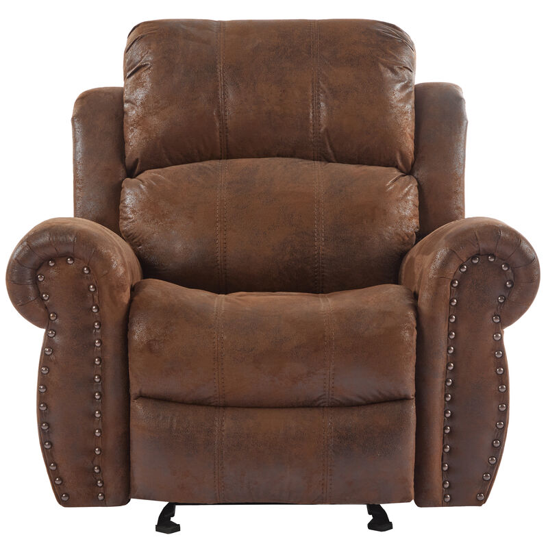 Merax Manual Suede Glider Standard Recliner Chair