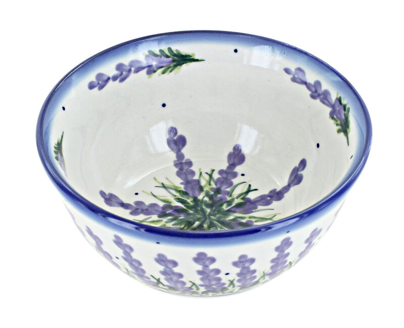 Blue Rose Polish Pottery Berry Cereal/Soup Bowl