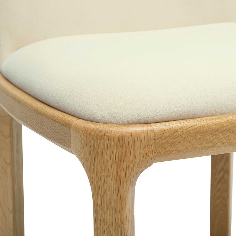 Rebecca Light Blue Performance Velvet Dining Chair