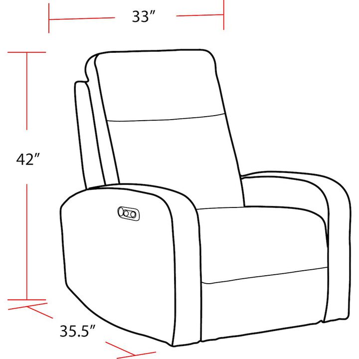Parker Living Natural Beauty Blue Power Swivel Glider Recliner Two Pack