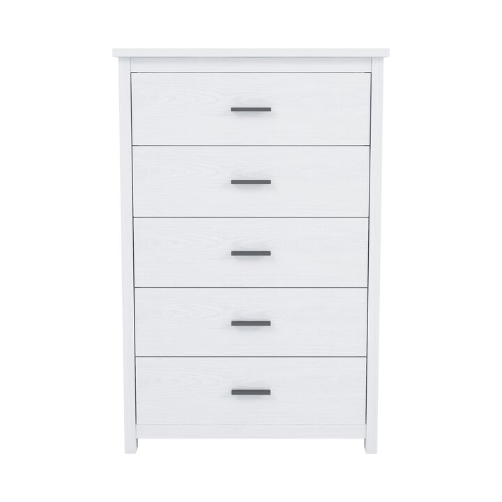 Merax Retro American Country Style Wooden Dresser with 5 Drawers