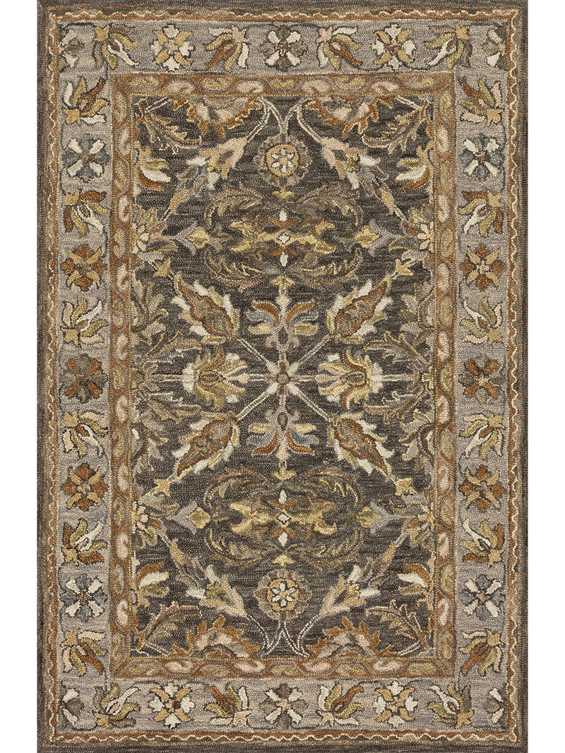 Victoria VK06 Dk Taupe/Grey 5' x 7'6" Rug