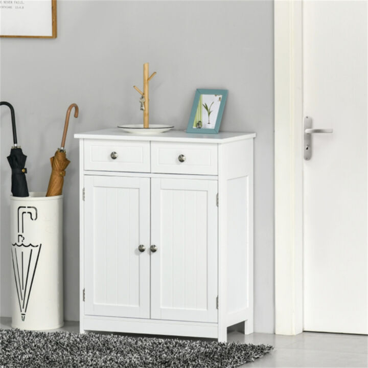 Bathroom Storage Cabinet with Shelves and Doors for Organized Space