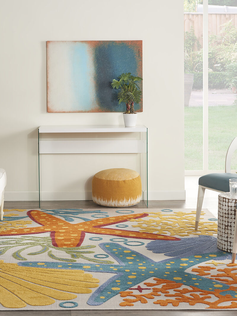 Aloha ALH24 Multicolor 6' x 9' Rug