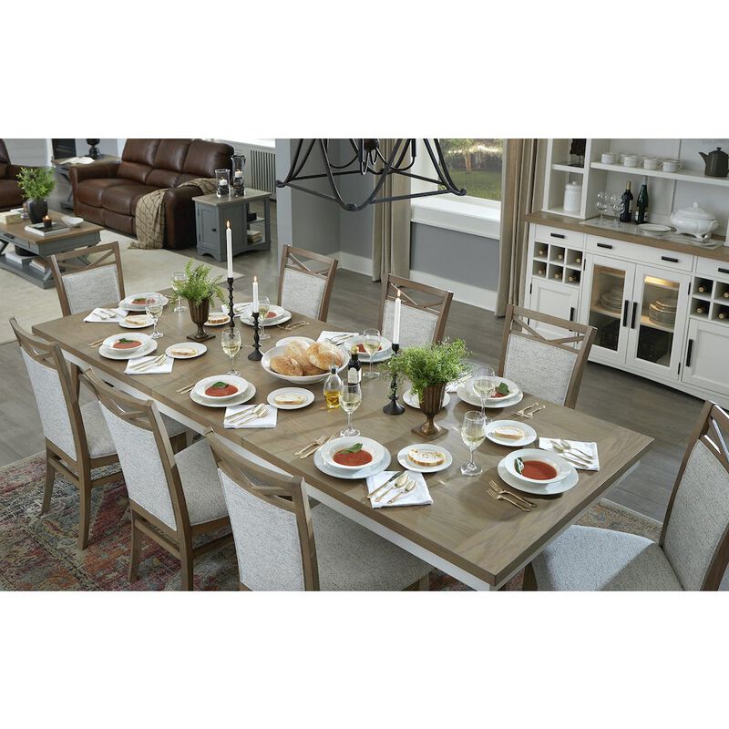 Parker House Furniture Modern Dining 88 In. Trestle Extendable Dining Table