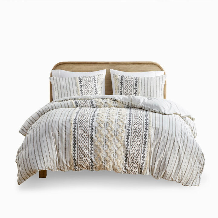 Gracie Mills Modesto Printed Cotton Comforter Set with Chenille