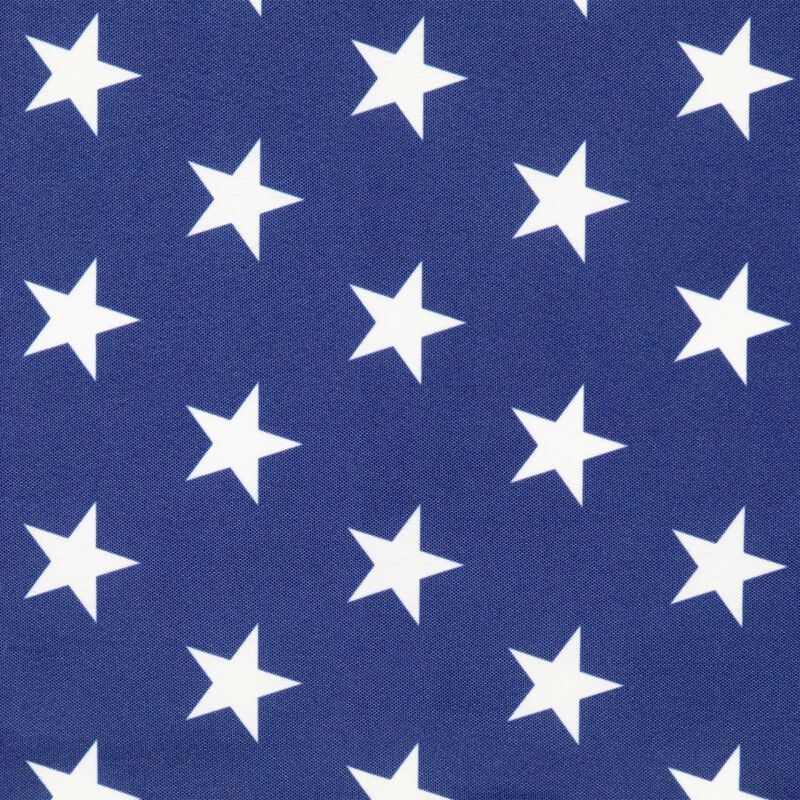 72" White Stars Patriotic Table Runner