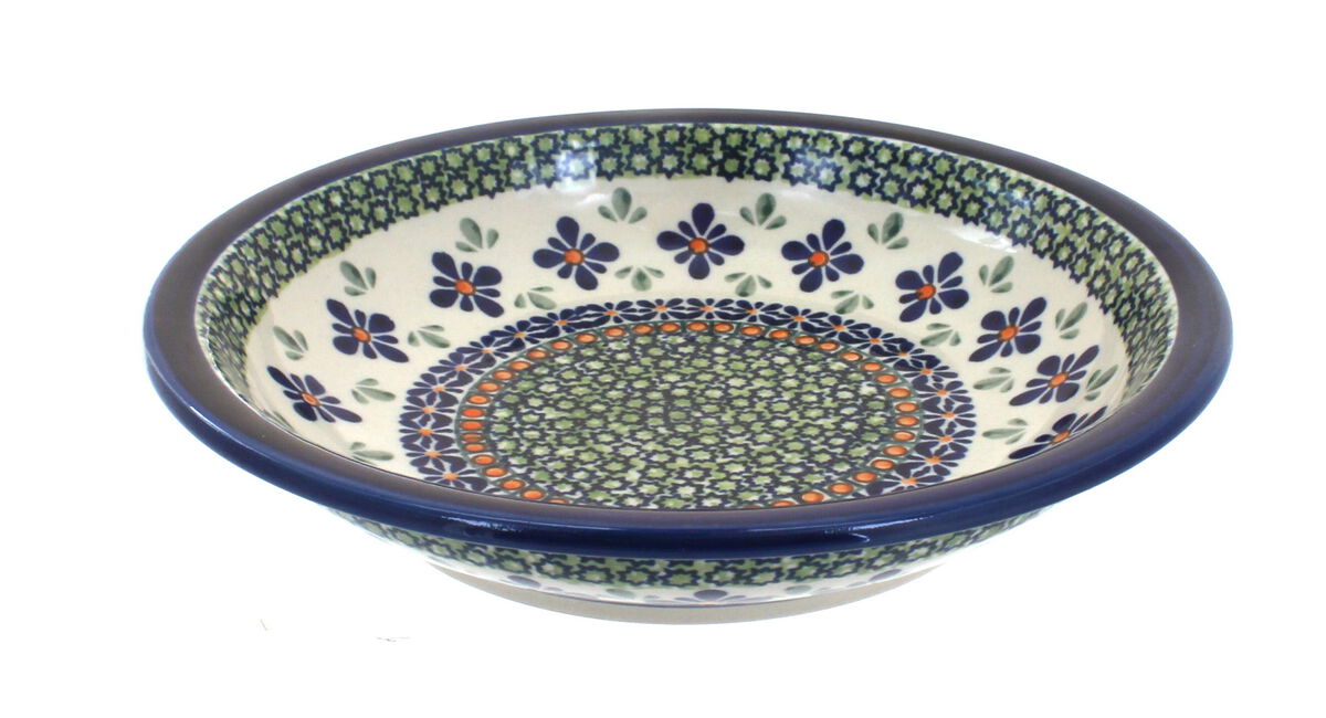 Blue Rose Polish Pottery Kalina Soup Plate