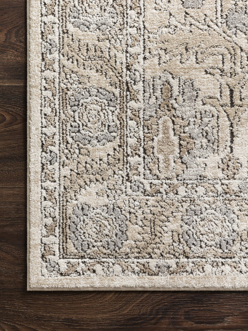 Teagan TEA03 Ivory/Sand 3'4" x 5'7" Rug