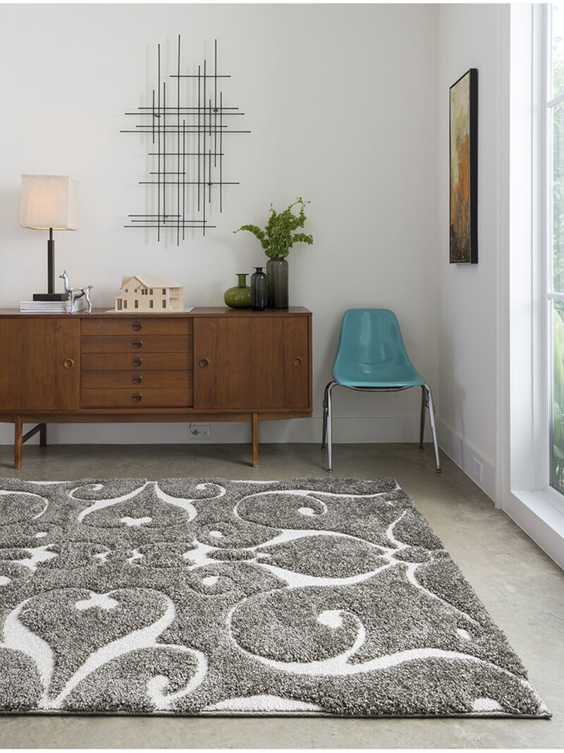 Enchant EN07 Smoke 3'10" x 5'7" Rug