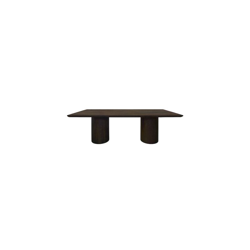 Alex Hamilton Sullivan 96 Solid Wood Rectangular Dining Table in Dark Brown Finish